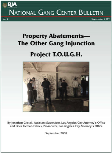 National Gang Center Bulletin - Property Abatements and Project T.O.U.G.H.